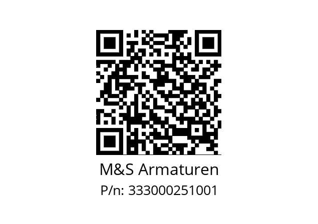   M&S Armaturen 333000251001