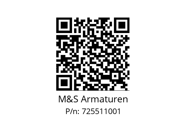   M&S Armaturen 725511001