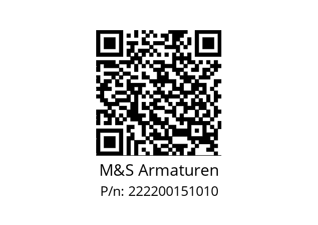   M&S Armaturen 222200151010