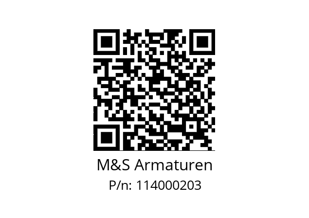   M&S Armaturen 114000203