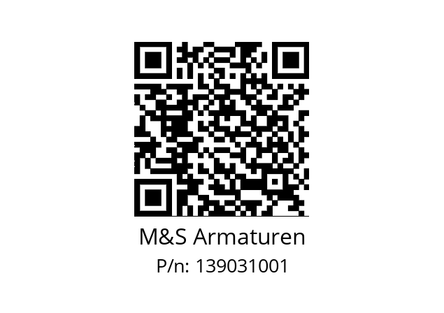   M&S Armaturen 139031001