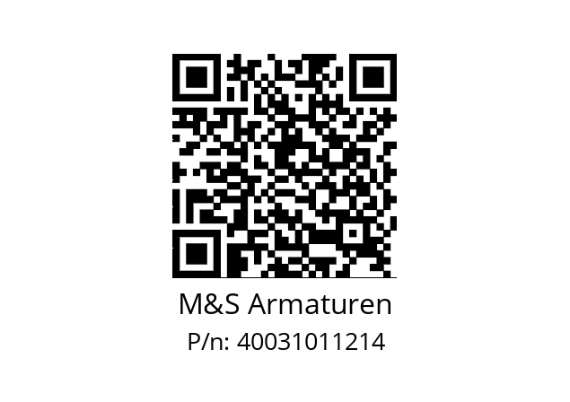   M&S Armaturen 40031011214