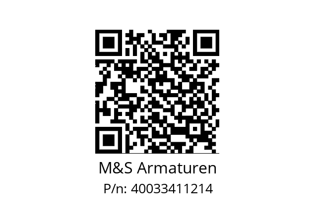   M&S Armaturen 40033411214