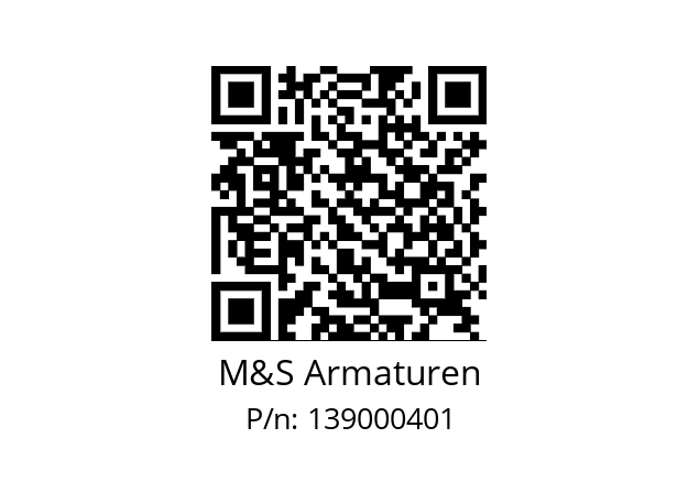   M&S Armaturen 139000401