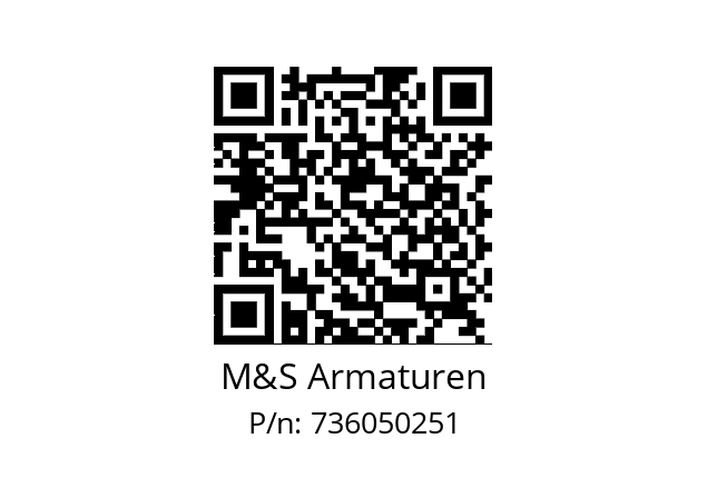   M&S Armaturen 736050251