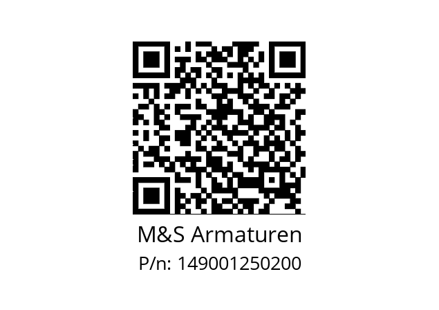   M&S Armaturen 149001250200