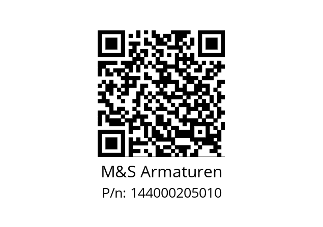   M&S Armaturen 144000205010