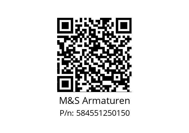   M&S Armaturen 584551250150