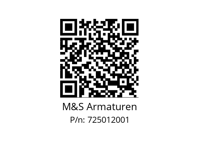   M&S Armaturen 725012001