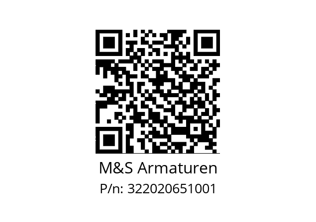   M&S Armaturen 322020651001