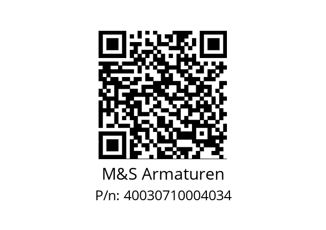   M&S Armaturen 40030710004034