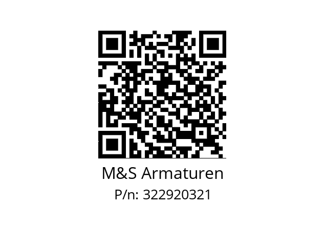   M&S Armaturen 322920321