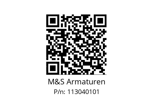   M&S Armaturen 113040101