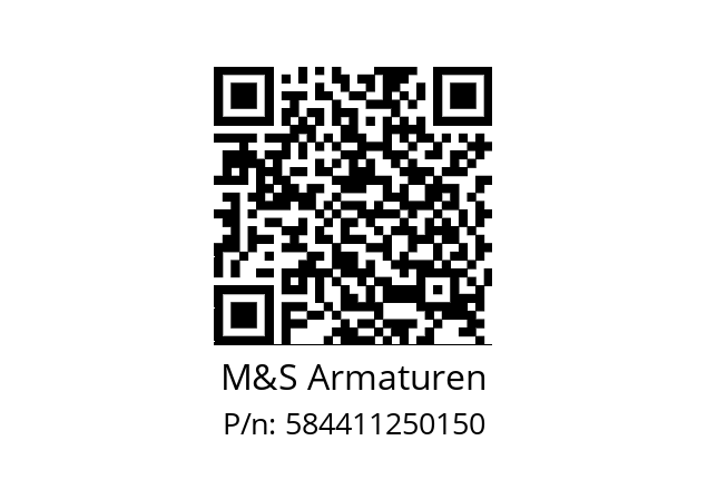   M&S Armaturen 584411250150