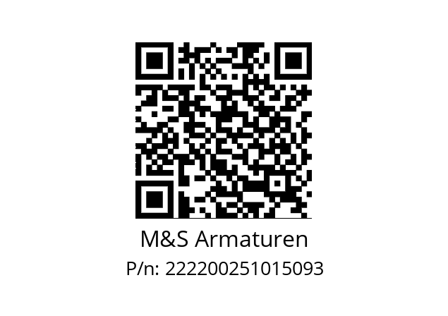   M&S Armaturen 222200251015093