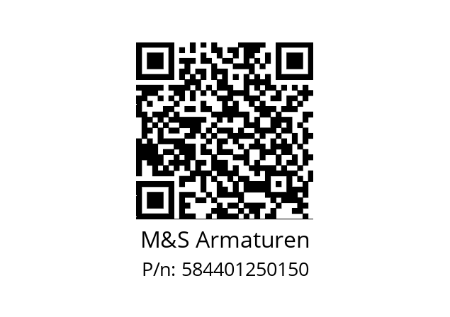   M&S Armaturen 584401250150