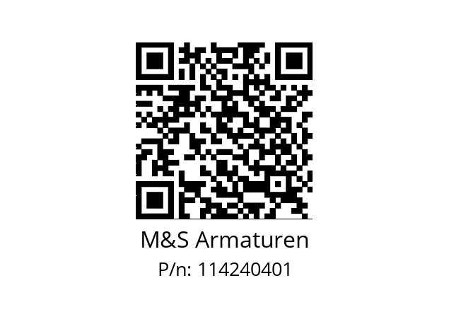   M&S Armaturen 114240401