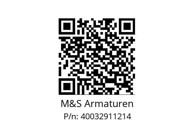   M&S Armaturen 40032911214