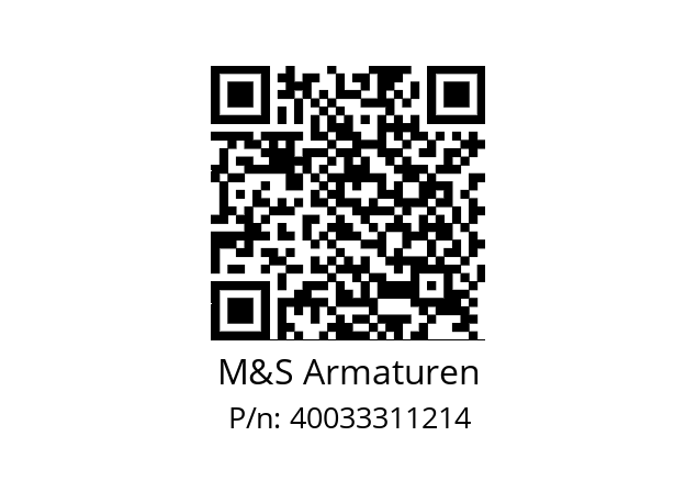   M&S Armaturen 40033311214