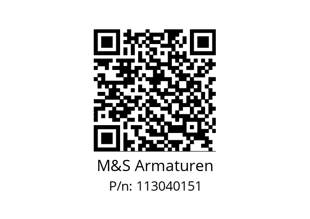   M&S Armaturen 113040151