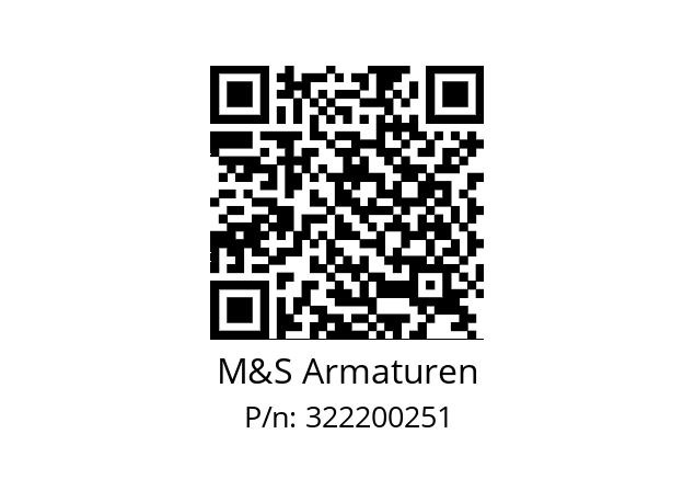   M&S Armaturen 322200251