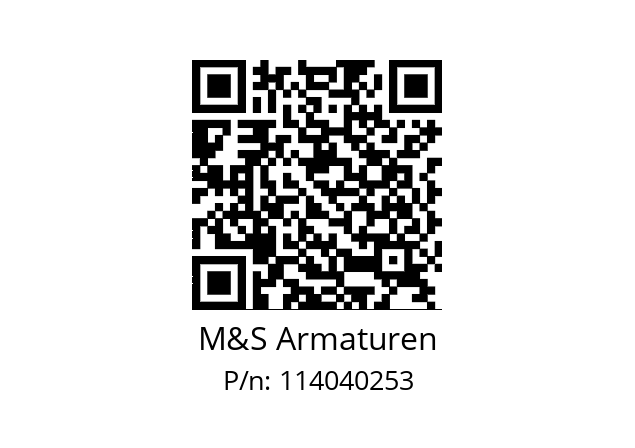   M&S Armaturen 114040253