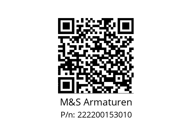   M&S Armaturen 222200153010