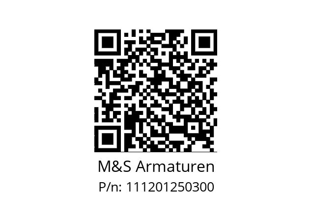   M&S Armaturen 111201250300