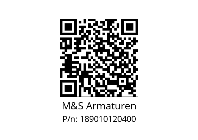   M&S Armaturen 189010120400