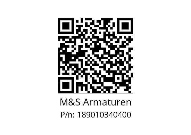   M&S Armaturen 189010340400