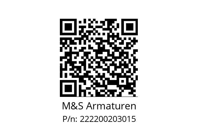   M&S Armaturen 222200203015