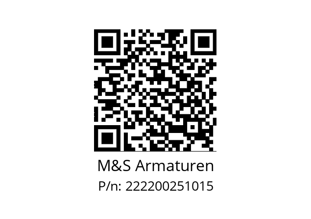   M&S Armaturen 222200251015