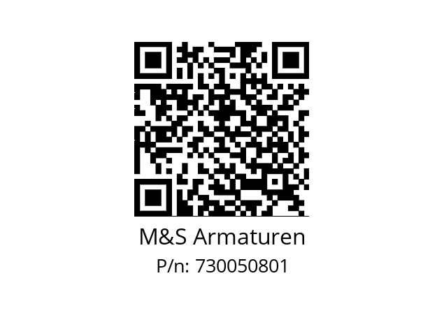   M&S Armaturen 730050801