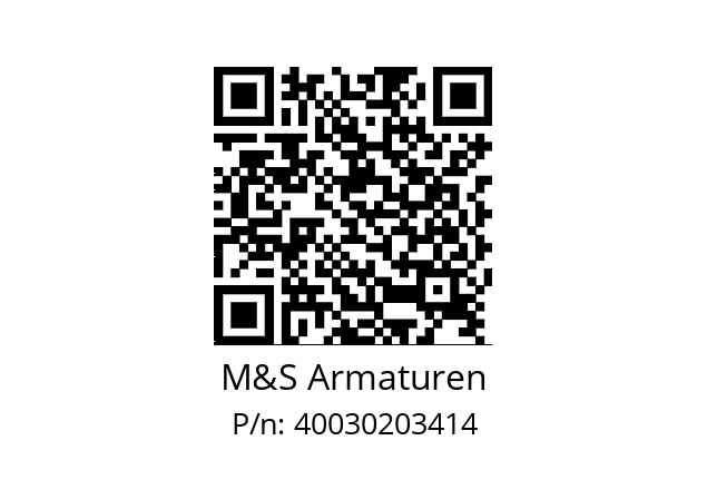   M&S Armaturen 40030203414