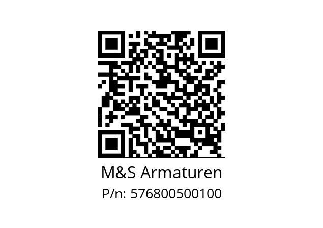   M&S Armaturen 576800500100