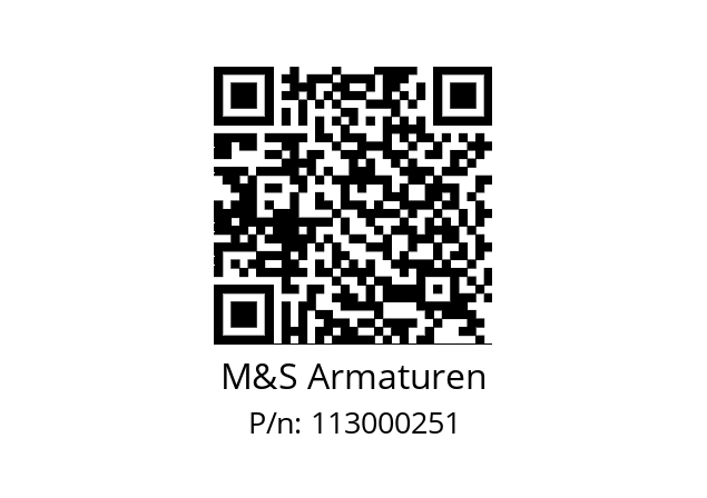   M&S Armaturen 113000251