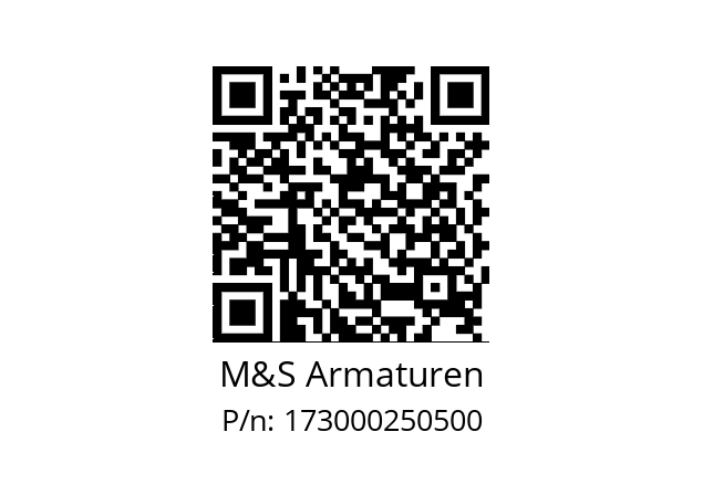   M&S Armaturen 173000250500