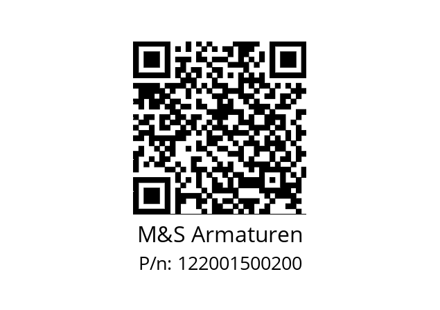   M&S Armaturen 122001500200