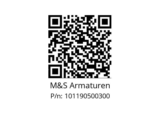   M&S Armaturen 101190500300