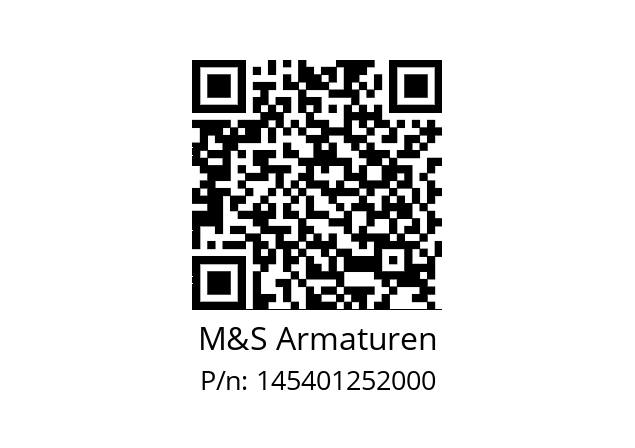   M&S Armaturen 145401252000