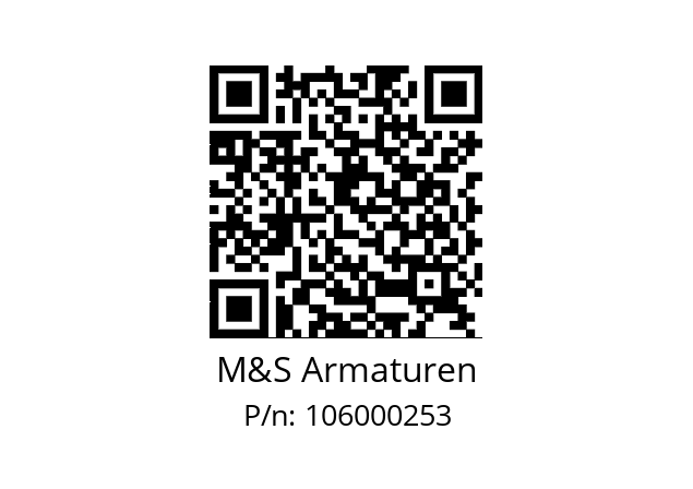   M&S Armaturen 106000253