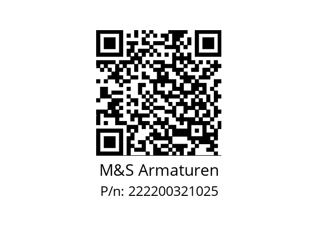   M&S Armaturen 222200321025