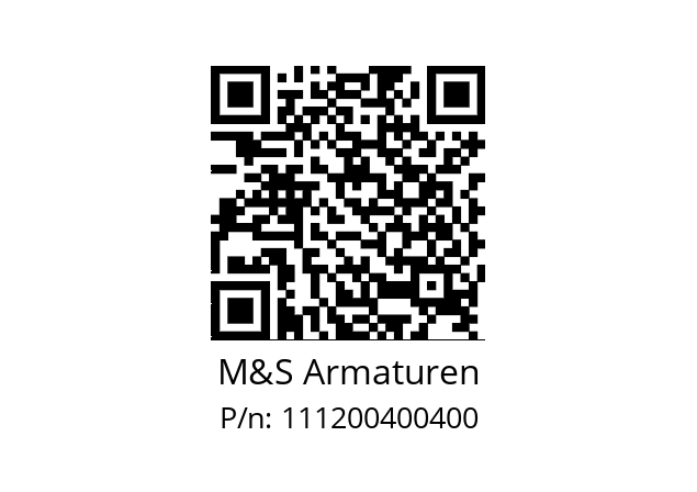   M&S Armaturen 111200400400