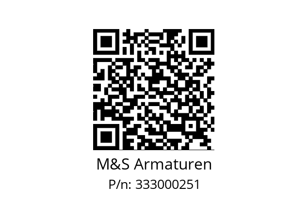   M&S Armaturen 333000251