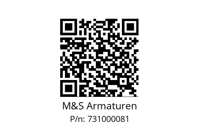   M&S Armaturen 731000081