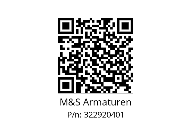   M&S Armaturen 322920401