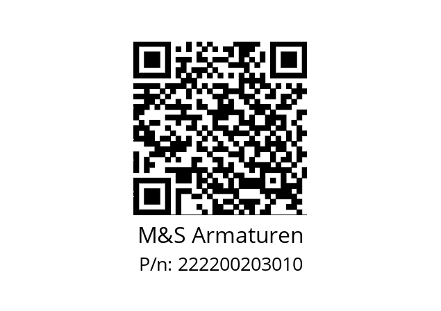   M&S Armaturen 222200203010