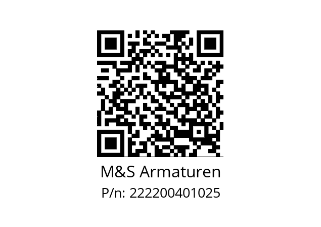   M&S Armaturen 222200401025