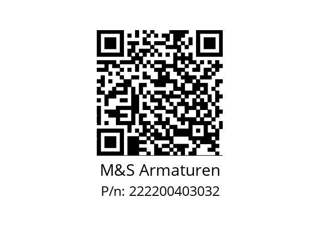   M&S Armaturen 222200403032