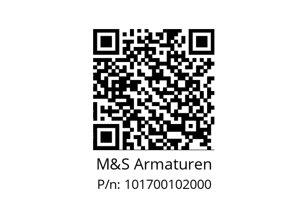   M&S Armaturen 101700102000